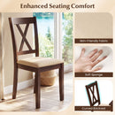 Square Kitchen Table and 4 Armless Chairs Set for 4