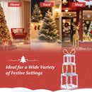 Stacked Lighted Gift Boxes Set of 3 Pre-Lit Christmas Present Box Lights