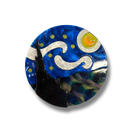 Starry Night Van Gogh Inspired Acetate Large Format Pin Brooch