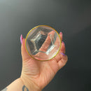 Stay Sweet Beveled Wine Glass | Hexagon Shaped Wine Stemless Glass Tumbler | 10oz