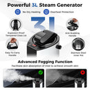 Portable Steam Sauna with 3L Steam Generator Remote Control Wood Foot Massager and Foldable Chair for Home