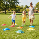Stepping Stones for Kids 9 Pieces Non-Slip Toddler Stepping Stones Balance Sensory Toys-Multicolor