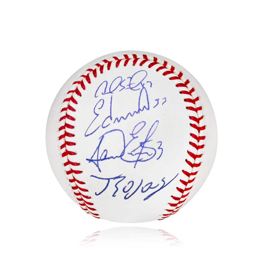 Johan Rojas, Carlos Estevez, Edmundo Sosa, Cal Stevenson Philadelphia Phillies Autographed Baseball