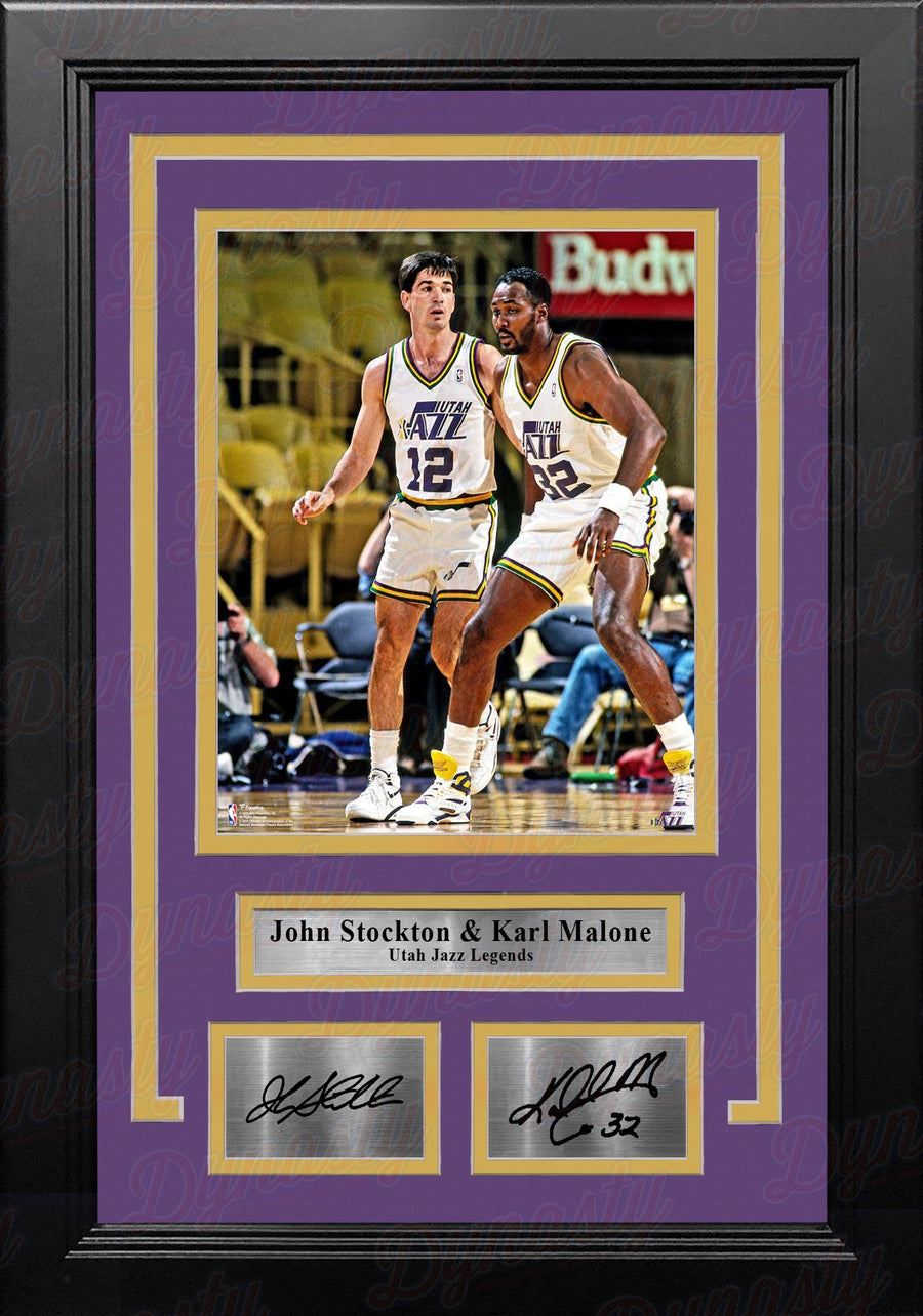 John Stockton & Karl Malone Utah Jazz 8