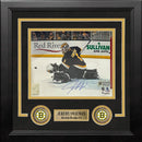 Jeremy Swayman Glove Save Boston Bruins Autographed 8" x 10" Framed Hockey Photo