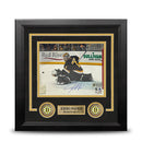 Jeremy Swayman Glove Save Boston Bruins Autographed 8" x 10" Framed Hockey Photo