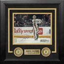 Jeremy Swayman Warming Up Boston Bruins Autographed 8" x 10" Framed Hockey Photo