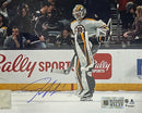 Jeremy Swayman Warming Up Boston Bruins Autographed 8" x 10" Hockey Photo