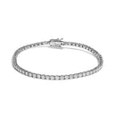 14K White Gold 3.00 Ctw Diamond Classic Standard 4 Prong Set Tennis Bracelet
