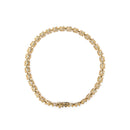 14K Yellow Gold 5.0 Cttw Diamond Scalloped Link Tennis Bracelet