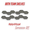 Team Shelves for Captain America: Civil War Build-a-Scene Funko Pop Set | Team Iron Man or Team Cap