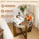 Tempered Glass Coffee Table Set of 3 for Living Room Bedroom