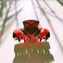 The Foxy in Warm ‘70s Sunrise Hair Claw | Hearts Claw Clip in Velvet Travel Bag