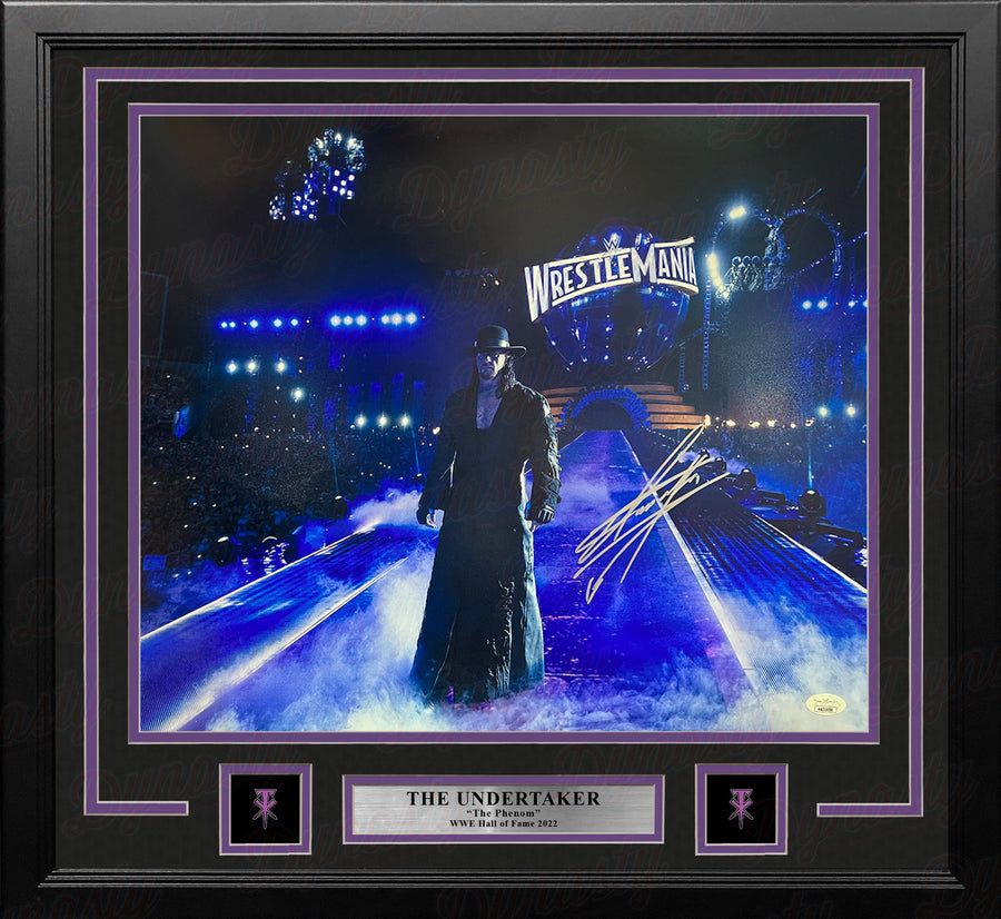 The Undertaker WrestleMania Entrance Autographed 16