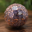 The Orb D100 - Aqua and Bronze Metal Die