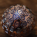 The Orb D100 - Aqua and Bronze Metal Die