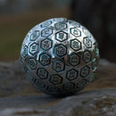 The Orb D100 - Aqua and Silver Metal Die