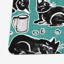 Gouache Black Cats & Coffee Playmat