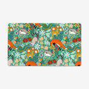 Textured Woodland Pattern Playmat