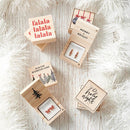 'Tis the Season Treasure Box Earrings Set | Christmas Present Shaped Earrings in Wooden Gift Box