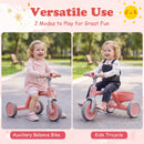 Convertible Toddler Trike with 86° Limited Steering Angle