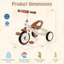 Toddler Tricycle Kids Trike with Adjustable Seat and