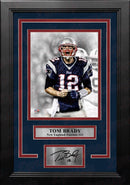 Tom Brady Scream Spotlight New England Patriots 8" x 10" Framed Football Photo with Engraved Autograph