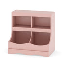 Toy Storage Organizer 4-Cubby Kids Bookcase for Toys and Books
