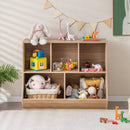 5-Cube Wooden Kids Toy Storage Organizer with Anti-Tipping Kits