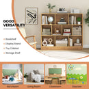41 inches Wooden Toy Storage Organizer with 10 Cubes for Kids