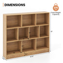 41 inches Wooden Toy Storage Organizer with 10 Cubes for Kids