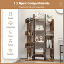 Tree-Shaped Bookshelf with 13 Compartments