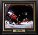 Trent Frederic First NHL Goal Boston Bruins Autographed 11" x 14" Framed Hockey Photo