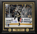 Trent Frederic Goal Celebration Boston Bruins Autographed 16" x 20" Framed Hockey Photo