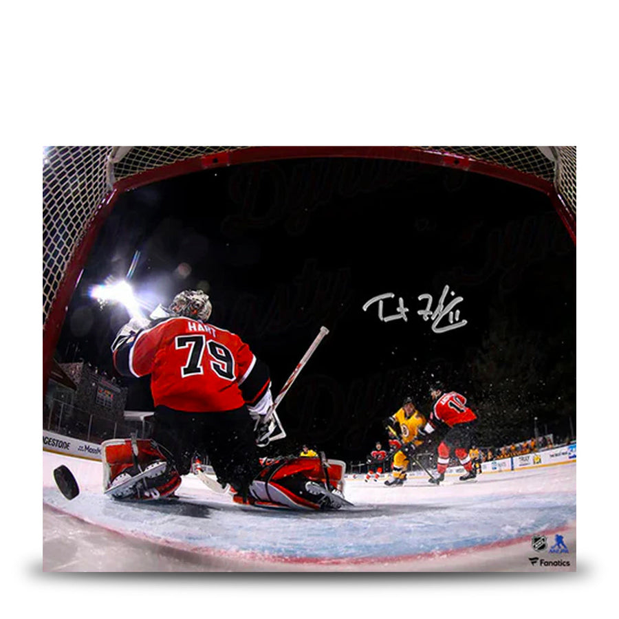 Trent Frederic First NHL Goal Boston Bruins Autographed 8