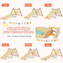 3-in-1 Climbing Set Foldable and Adjustable Kids Triangle Set