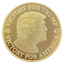 Trump 45/47 Gold Coin