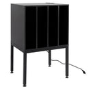Turntable Record Player Stand with Power Outlets