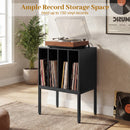 Turntable Record Player Stand with Power Outlets