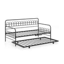 Twin Daybed with Curved Backrest and Armrests
