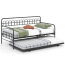 Twin Daybed with Curved Backrest and Armrests
