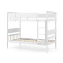 Twin Over Twin Bunk Bed with Ladder and Full-length Guardrails
