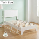 Twin Platform Bed Frame with Headboard - No Box Spring Needed