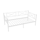 Twin Size Platform Bed with Heavy-duty Metal Slat Support