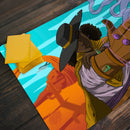Finger Gun Slinger Woman Playmat