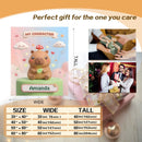 Personalized Kawaii Capybara Mushroom Blanket | Custom Name | Cute Capybara Throw