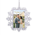 Snowflake Photo Frame Christmas Ornament | Add Your Own Photo