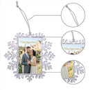 Snowflake Photo Frame Christmas Ornament | Add Your Own Photo