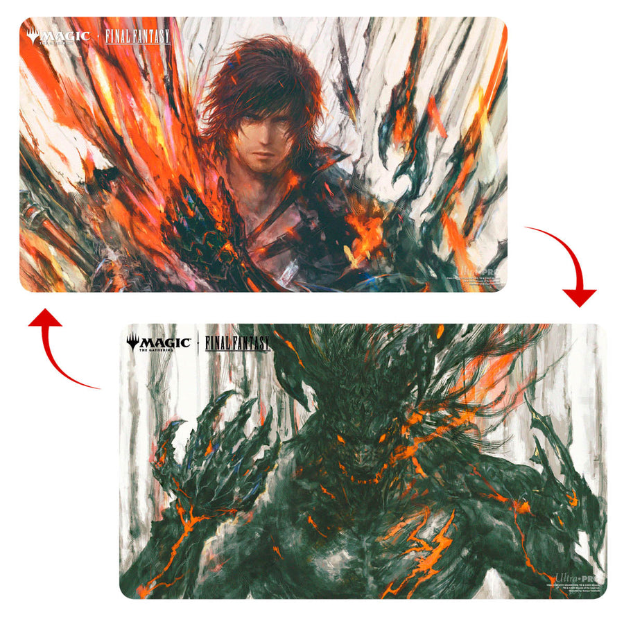 Ultra PRO Magic: The Gathering - Double-Sided Playmat - Final Fantasy (Clive, Ifrit’s Dominant / Ifrit, Warden of Inferno)