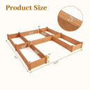 U-Shaped Wooden Raised Garden Bed - 5 Modular Planter Boxes